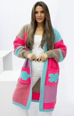 Sweter damski z nadrukami casual Setin ze sklepu: intimiti.pl w kategorii: Swetry damskie - zdjęcie 3B4B001-93A-4736_253946