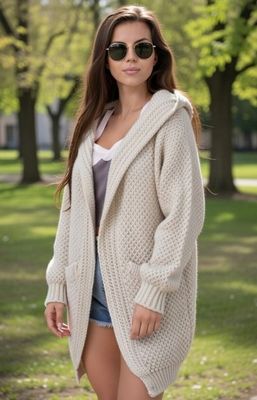 Sweter damski bez wzorów Setin ze sklepu: intimiti.pl w kategorii: Swetry damskie - zdjęcie 3B4B001-93A-4736_254189