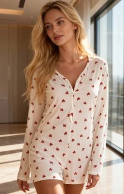 Passion - Piżama na wiosnę ze sklepu: intimiti.pl w kategorii: Piżamy damskie - zdjęcie 3B4B001-93A-4736_255631
