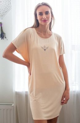 Koszula nocna w nadruki casual Key ze sklepu: intimiti.pl w kategorii: Koszule nocne - zdjęcie 3B4B001-93A-4736_255986