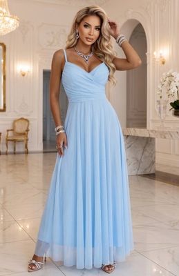 Sukienka elegancka z haftem Numoco ze sklepu: intimiti.pl w kategorii: Sukienki - zdjęcie 3B4B001-93A-4736_258679