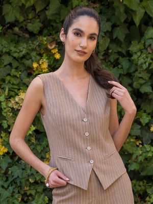 Kamizelka damska na jesień Potis &amp; Verso ze sklepu: Eye For Fashion w kategorii: Kamizelki damskie - zdjęcie 3C9BB14-4A0-7058_16629