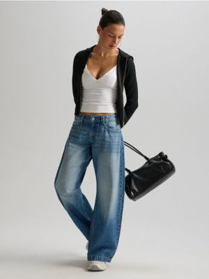 Jeansy damskie casual ze sklepu: Cropp w kategorii: Jeansy damskie - zdjęcie 4198BBB-532-6969_016KA-55J