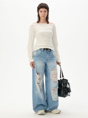 Jeansy damskie ze sklepu: Cropp w kategorii: Jeansy damskie - zdjęcie 4198BBB-532-6969_018KA-50X