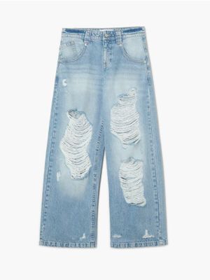 Jeansy damskie w miejskim stylu casual ze sklepu: Cropp w kategorii: Jeansy damskie - zdjęcie 4198BBB-532-6969_018KA-50X