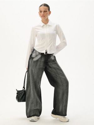 Jeansy damskie w miejskim stylu ze sklepu: Cropp w kategorii: Jeansy damskie - zdjęcie 4198BBB-532-6969_018KA-90M