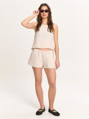 Szorty eleganckie ze sklepu: Cropp w kategorii: Szorty - zdjęcie 4198BBB-532-6969_028HX-01X