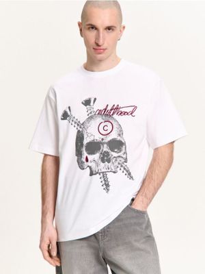 T-shirt męski młodzieżowy klasyczny ze sklepu: Cropp w kategorii: T-shirty męskie - zdjęcie 4198BBB-532-6969_218HZ-00X