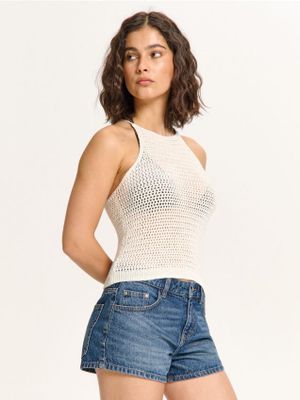 Bluzka damska casual w stylu klasycznym ze sklepu: Cropp w kategorii: Bluzki damskie - zdjęcie 4198BBB-532-6969_231IS-01X