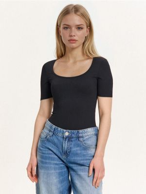 Bluzka damska na wiosnę klasyczna ze sklepu: Cropp w kategorii: Bluzki damskie - zdjęcie 4198BBB-532-6969_297HX-99X