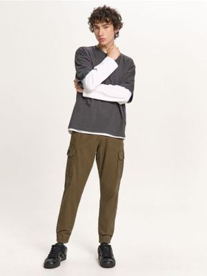Spodnie męskie ze sklepu: Cropp w kategorii: Spodnie męskie - zdjęcie 4198BBB-532-6969_338HY-91X