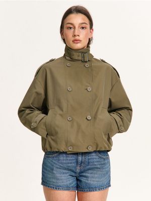 Płaszcz damski jesienny ze sklepu: Cropp w kategorii: Płaszcze damskie - zdjęcie 4198BBB-532-6969_416HX-78X