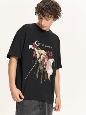 T-shirt męski casual w nadruki ze sklepu: Cropp w kategorii: T-shirty męskie - zdjęcie 4198BBB-532-6969_517HY-99X