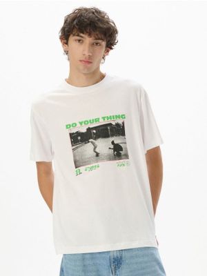 T-shirt męski casual ze sklepu: Cropp w kategorii: T-shirty męskie - zdjęcie 4198BBB-532-6969_521DE-00X