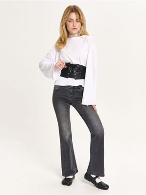 Jeansy damskie casual ze sklepu: Cropp w kategorii: Jeansy damskie - zdjęcie 4198BBB-532-6969_525HX-99J
