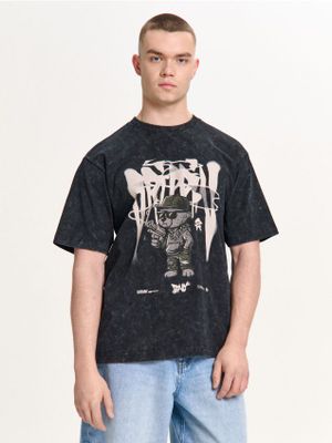 T-shirt męski w nadruki ze sklepu: Cropp w kategorii: T-shirty męskie - zdjęcie 4198BBB-532-6969_539HY-99X