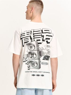 T-shirt męski casual ze sklepu: Cropp w kategorii: T-shirty męskie - zdjęcie 4198BBB-532-6969_540HY-01X