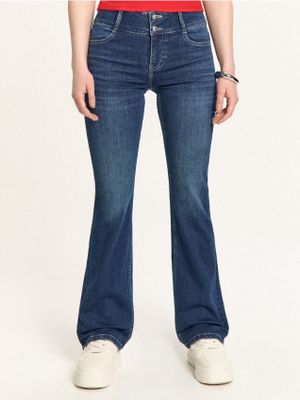 Jeansy damskie z koronką ze sklepu: Cropp w kategorii: Jeansy damskie - zdjęcie 4198BBB-532-6969_553HX-59J