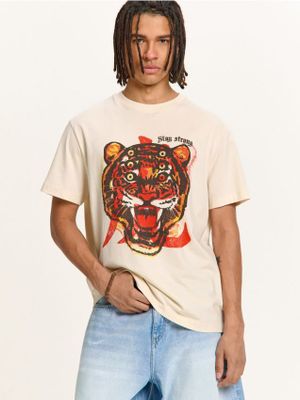 T-shirt męski na lato ze sklepu: Cropp w kategorii: T-shirty męskie - zdjęcie 4198BBB-532-6969_576HY-08X