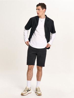 Spodenki męskie eleganckie ze sklepu: Cropp w kategorii: Spodenki męskie - zdjęcie 4198BBB-532-6969_622HX-99J