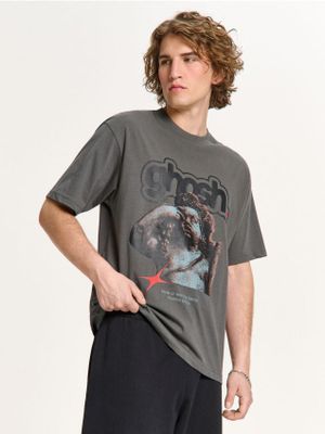 T-shirt męski elegancki ze sklepu: Cropp w kategorii: T-shirty męskie - zdjęcie 4198BBB-532-6969_625HY-90X