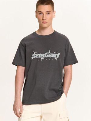 T-shirt męski na wiosnę ze sklepu: Cropp w kategorii: T-shirty męskie - zdjęcie 4198BBB-532-6969_680HY-90X