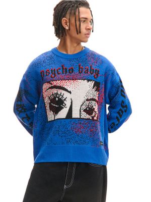 Sweter męski w stylu młodzieżowym ze sklepu: Cropp w kategorii: Swetry męskie - zdjęcie 4198BBB-532-6969_689FP-55X
