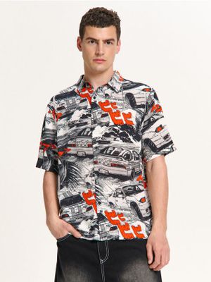 Koszula męska w stylu młodzieżowym ze sklepu: Cropp w kategorii: Koszule męskie - zdjęcie 4198BBB-532-6969_717KD-99X