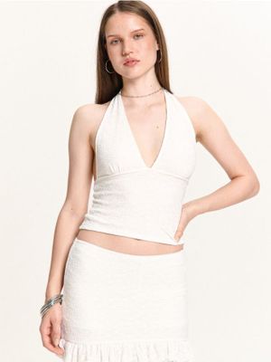Bluzka damska ze sklepu: Cropp w kategorii: Bluzki damskie - zdjęcie 4198BBB-532-6969_815FL-00X