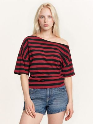 Bluzka damska casual ze sklepu: Cropp w kategorii: Bluzki damskie - zdjęcie 4198BBB-532-6969_842FL-83X