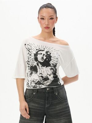 Bluzka damska ze sklepu: Cropp w kategorii: Bluzki damskie - zdjęcie 4198BBB-532-6969_881CU-00X