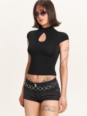 Bluzka damska z koronką ze sklepu: Cropp w kategorii: Bluzki damskie - zdjęcie 4198BBB-532-6969_884CU-99X