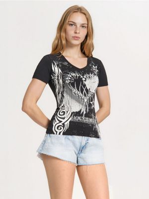 Bluzka damska ze sklepu: Cropp w kategorii: Bluzki damskie - zdjęcie 4198BBB-532-6969_885CU-99X