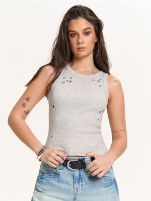 Bluzka damska ze sklepu: Cropp w kategorii: Bluzki damskie - zdjęcie 4198BBB-532-6969_927FL-09M
