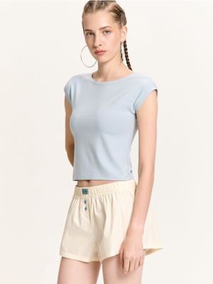 Bluzka damska letnia ze sklepu: Cropp w kategorii: Bluzki damskie - zdjęcie 4198BBB-532-6969_942FL-05X