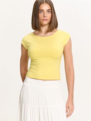 Bluzka damska na lato ze sklepu: Cropp w kategorii: Bluzki damskie - zdjęcie 4198BBB-532-6969_942FL-10X