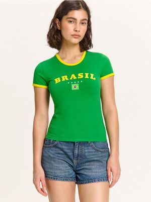 Bluzka damska ze sklepu: Cropp w kategorii: Bluzki damskie - zdjęcie 4198BBB-532-6969_949FL-77X
