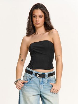 Bluzka damska casual ze sklepu: Cropp w kategorii: Bluzki damskie - zdjęcie 4198BBB-532-6969_957FL-99X