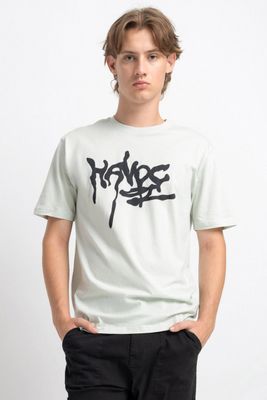 T-shirt męski elegancki w nadruki Reporter ze sklepu: REPORTER w kategorii: T-shirty męskie - zdjęcie 522E7B5A-528-641_14976