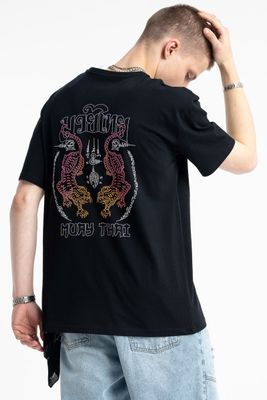 T-shirt męski boho na wiosnę Reporter ze sklepu: REPORTER w kategorii: T-shirty męskie - zdjęcie 522E7B5A-528-641_15691