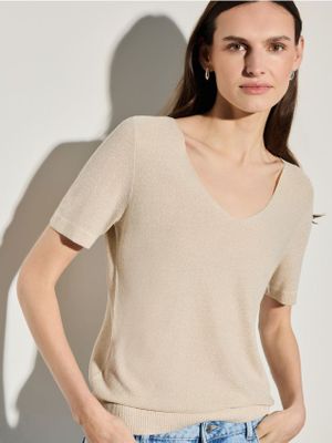 Sweter damski casualowy Mohito ze sklepu: Mohito w kategorii: Swetry damskie - zdjęcie 55A556F-010-6967_004IP