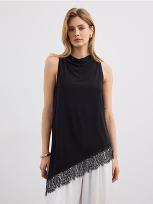 Bluzka damska elegancka Mohito ze sklepu: Mohito w kategorii: Bluzki damskie - zdjęcie 55A556F-010-6967_073KZ