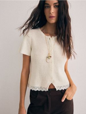 Sweter damski Mohito ze sklepu: Mohito w kategorii: Swetry damskie - zdjęcie 55A556F-010-6967_086IP