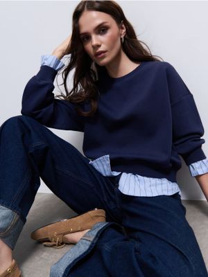 Bluza damska jesienna Mohito ze sklepu: Mohito w kategorii: Bluzy damskie - zdjęcie 55A556F-010-6967_198GV
