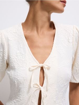 Bluzka damska boho Mohito ze sklepu: Mohito w kategorii: Bluzki damskie - zdjęcie 55A556F-010-6967_198IY