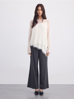 Spodnie damskie w stylu retro Mohito ze sklepu: Mohito w kategorii: Spodnie damskie - zdjęcie 55A556F-010-6967_269KZ