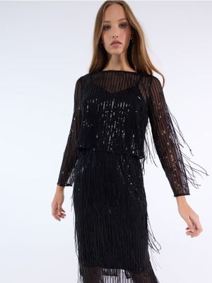 Bluzka damska w stylu boho Mohito ze sklepu: Mohito w kategorii: Bluzki damskie - zdjęcie 55A556F-010-6967_389HV