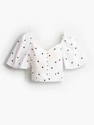 Bluzka damska casual Mohito ze sklepu: Mohito w kategorii: Bluzki damskie - zdjęcie 55A556F-010-6967_403GG