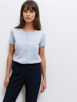 Sweter damski elegancki Mohito ze sklepu: Mohito w kategorii: Swetry damskie - zdjęcie 55A556F-010-6967_427EQ