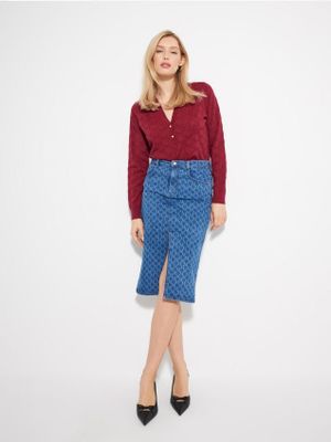 Mohito - Sweter damski elegancki ze sklepu: Mohito w kategorii: Swetry damskie - zdjęcie 55A556F-010-6967_452DH